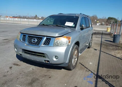 2011 Nissan Armada Platinum from USA, damaged, VIN 5N1BA0NF1BN618190